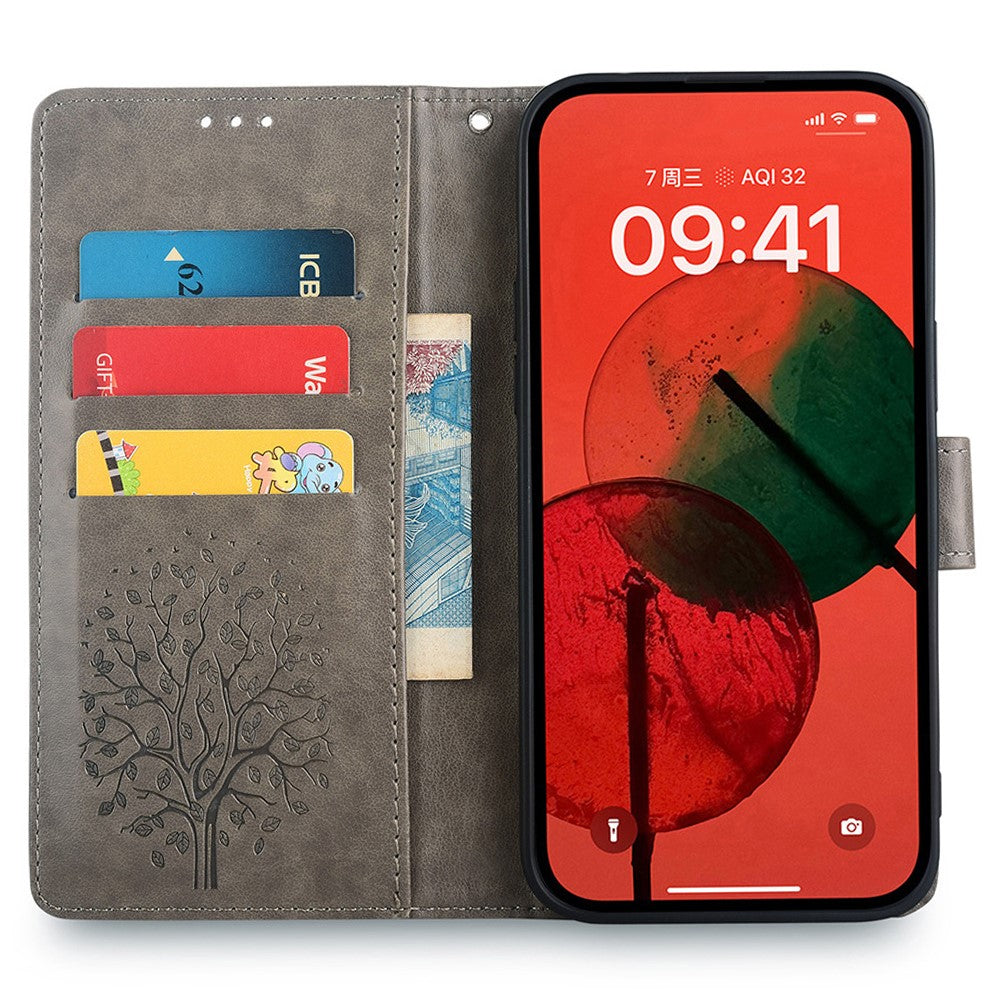 For Huawei Pura 70 Case PU Leather Wallet Phone Cover Tree Deer Imprinted