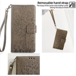 For Huawei Pura 70 Case PU Leather Wallet Phone Cover Tree Deer Imprinted