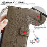 For Huawei Pura 70 Case PU Leather Wallet Phone Cover Tree Deer Imprinted