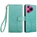 For Huawei Pura 70 Case PU Leather Wallet Phone Cover Tree Deer Imprinted