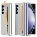 Galaxy Z Fold6 5G-cover, hudvenligt hårdt PC-mobilcover med hærdet glas og stylus