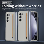 Galaxy Z Fold6 5G-cover, hudvenligt hårdt PC-mobilcover med hærdet glas og stylus