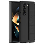 Til Samsung Galaxy Z Fold6 5G Skin-Touch Cover PC Anti-fingeraftryk Telefoncover med Elastisk Håndledsrem