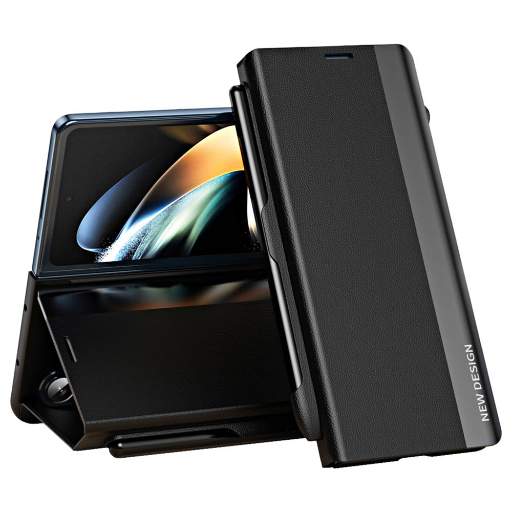 For Samsung Galaxy Z Fold6 5G Case Electroplating Pen Slot Phone Cover with Stylus