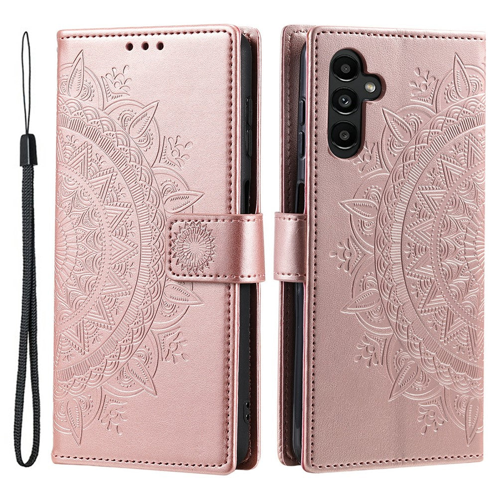 For Samsung Galaxy M55 5G / C55 5G / F55 5G   Phone Cases Full Protection Leather Wallet Phone Cover with Strap