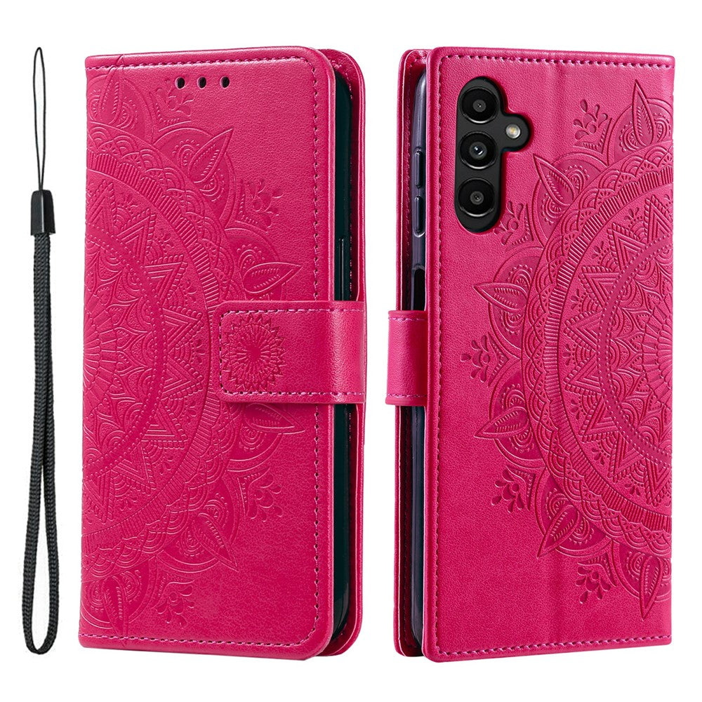 For Samsung Galaxy M55 5G / C55 5G / F55 5G   Phone Cases Full Protection Leather Wallet Phone Cover with Strap