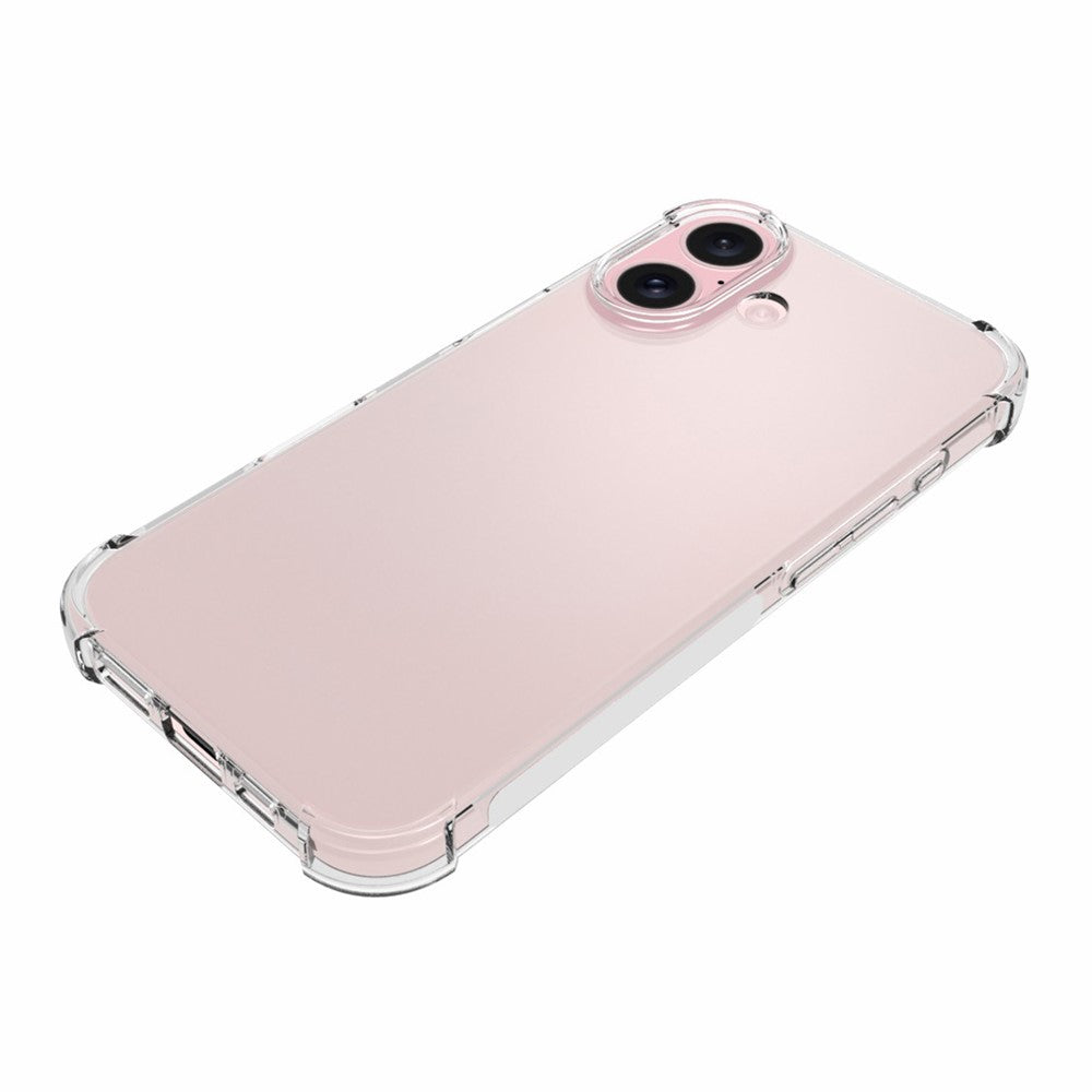 Til iPhone 16   Telefoncover Gennemsigtigt Fleksibelt TPU Anti-Ridse Mobiltelefoncover