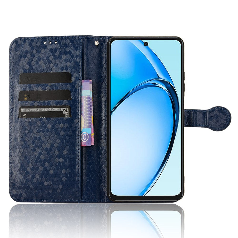 For Oppo A60 4G Cell Phone Case PU Leather Imprinted Shockproof Stand Cover