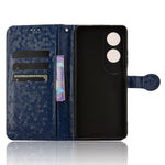 For Oppo A60 4G Cell Phone Case PU Leather Imprinted Shockproof Stand Cover