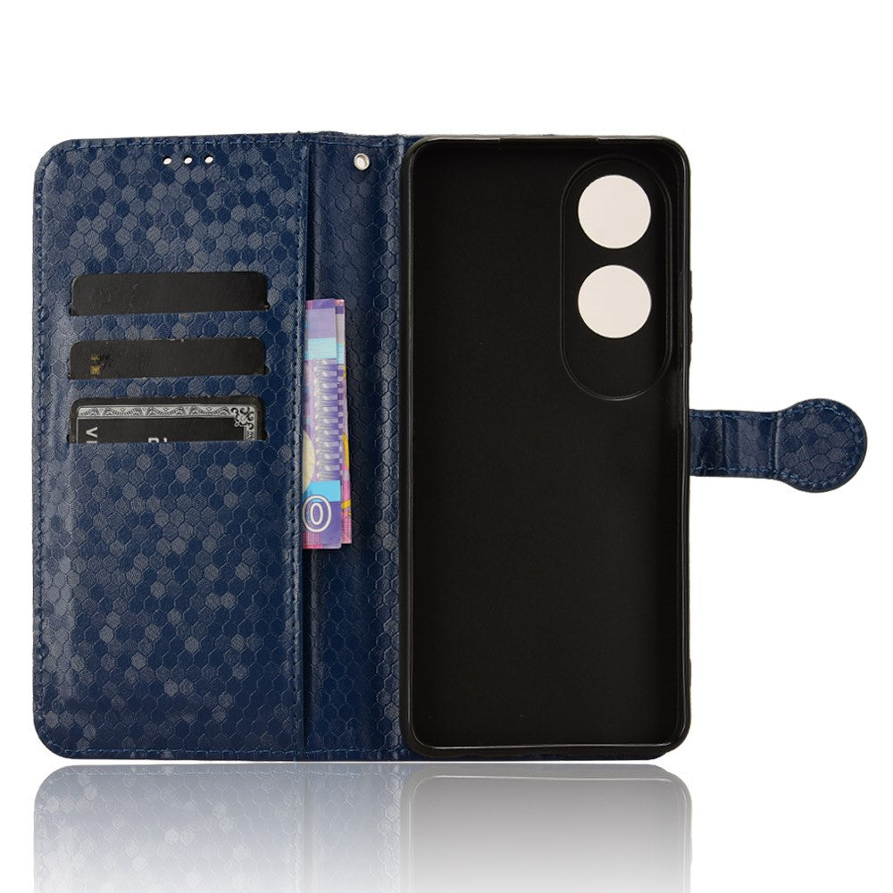For Oppo A60 4G Cell Phone Case PU Leather Imprinted Shockproof Stand Cover