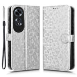 For Oppo A60 4G Cell Phone Case PU Leather Imprinted Shockproof Stand Cover