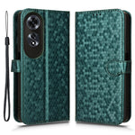For Oppo A60 4G Cell Phone Case PU Leather Imprinted Shockproof Stand Cover