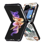 For Samsung Galaxy Z Flip7 FE 5G / Z Flip6 5G / Z Flip5 5G Case Pattern Print PU Leather Phone Shell