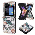 For Samsung Galaxy Z Flip7 FE 5G / Z Flip6 5G / Z Flip5 5G Case Pattern Print PU Leather Phone Shell