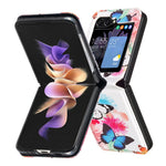 For Samsung Galaxy Z Flip7 FE 5G / Z Flip6 5G / Z Flip5 5G Case Pattern Print PU Leather Phone Shell