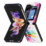 For Samsung Galaxy Z Flip7 FE 5G / Z Flip6 5G / Z Flip5 5G Case Pattern Print PU Leather Phone Shell