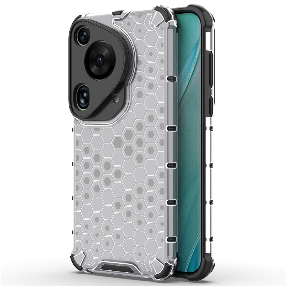 Huawei Pura 70 Ultra-skal med honungskakadesign och PC+TPU hybridmobilskal