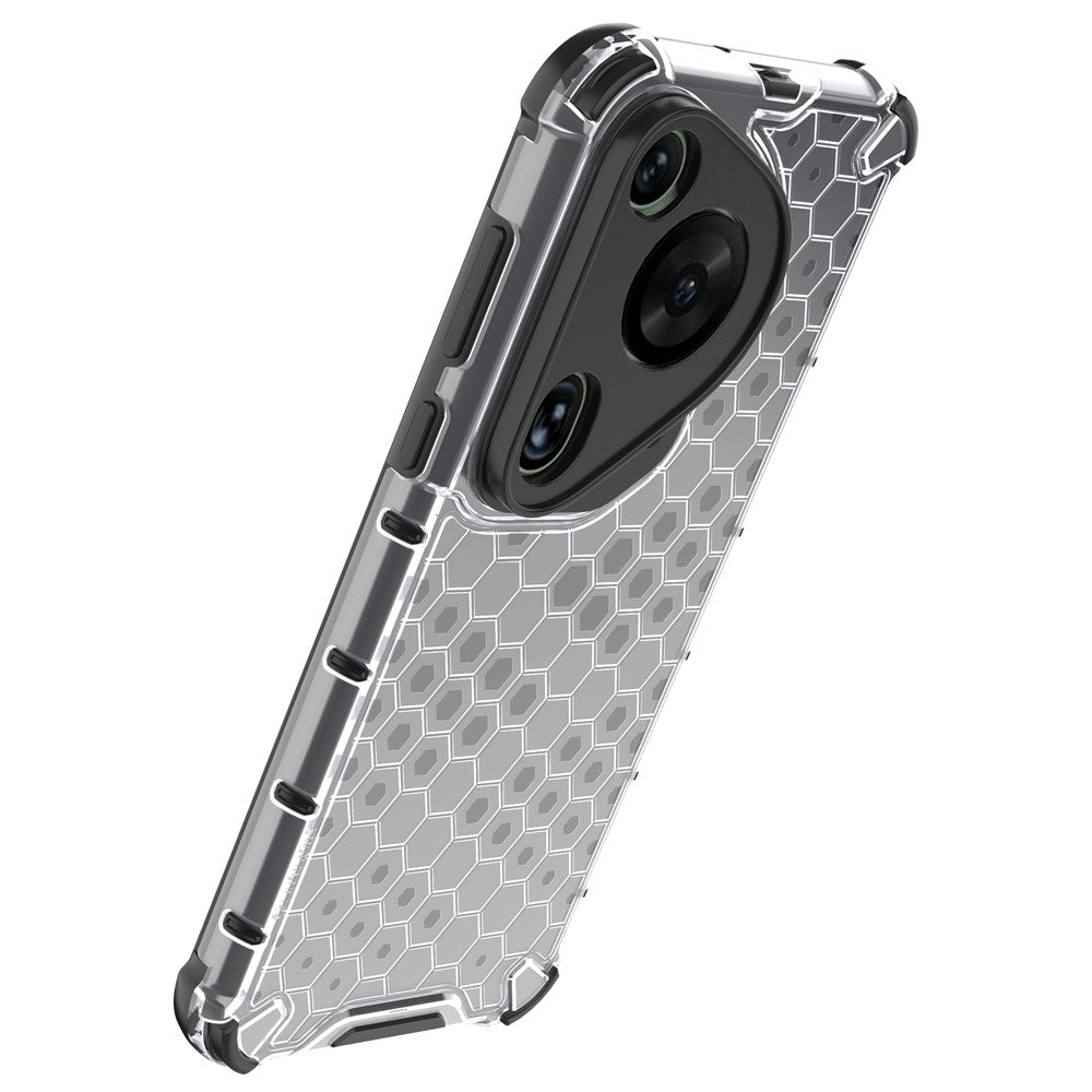For Huawei Pura 70 Ultra Case Honeycomb Design PC+TPU Hybrid Phone Cover