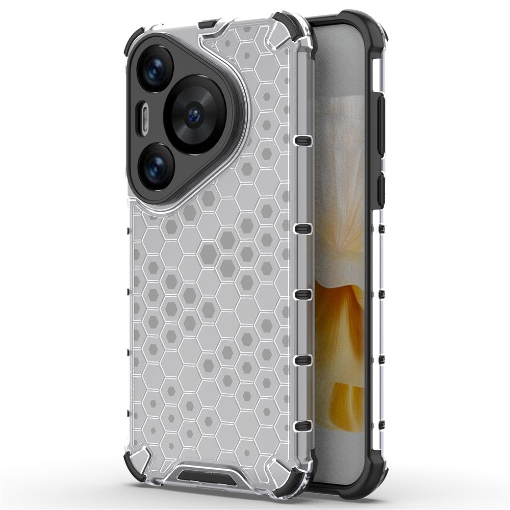 For Huawei Pura 70 Pro+ / 70 Pro Phone Case Honeycomb Design PC+TPU Bump Proof Shell