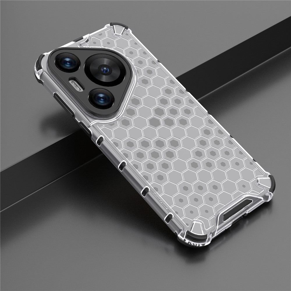 For Huawei Pura 70 Pro+ / 70 Pro Phone Case Honeycomb Design PC+TPU Bump Proof Shell