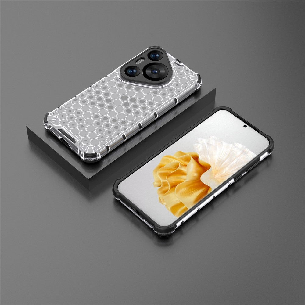 For Huawei Pura 70 Pro+ / 70 Pro Phone Case Honeycomb Design PC+TPU Bump Proof Shell