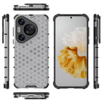 For Huawei Pura 70 Pro+ / 70 Pro Phone Case Honeycomb Design PC+TPU Bump Proof Shell