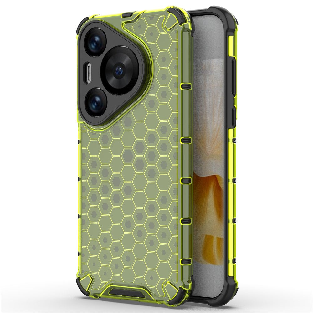 For Huawei Pura 70 Pro+ / 70 Pro Phone Case Honeycomb Design PC+TPU Bump Proof Shell