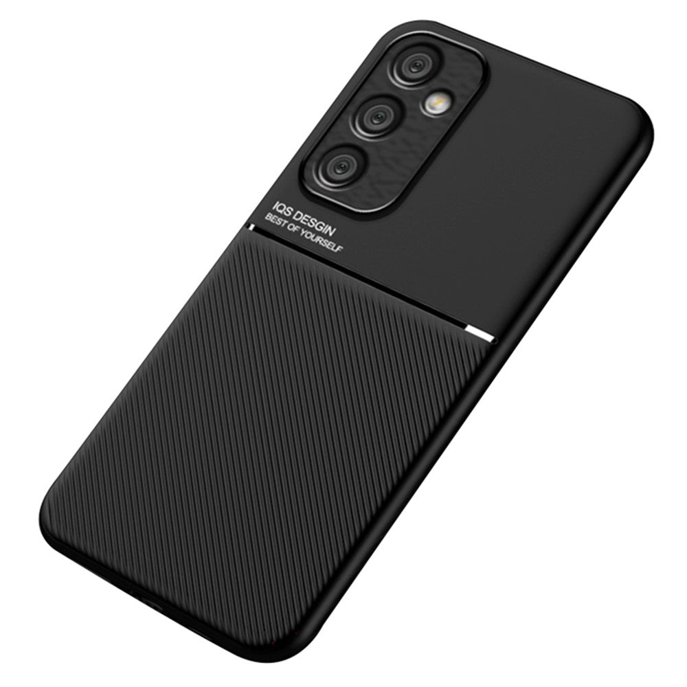 Til Samsung Galaxy A35 5G Telefoncover Ridsefast Bagsideetui med Magnetisk Holder og Metalplade