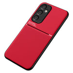 Til Samsung Galaxy A35 5G Telefoncover Ridsefast Bagsideetui med Magnetisk Holder og Metalplade