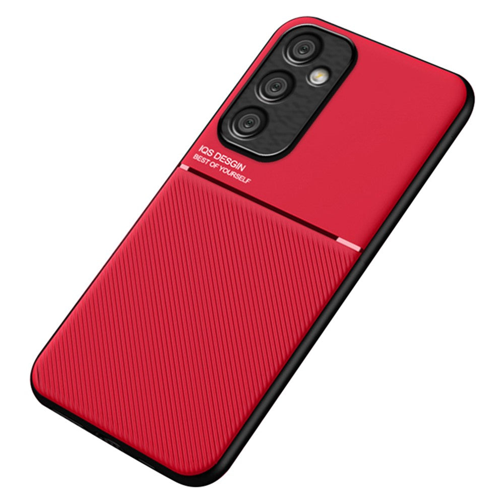 Til Samsung Galaxy A35 5G Telefoncover Ridsefast Bagsideetui med Magnetisk Holder og Metalplade