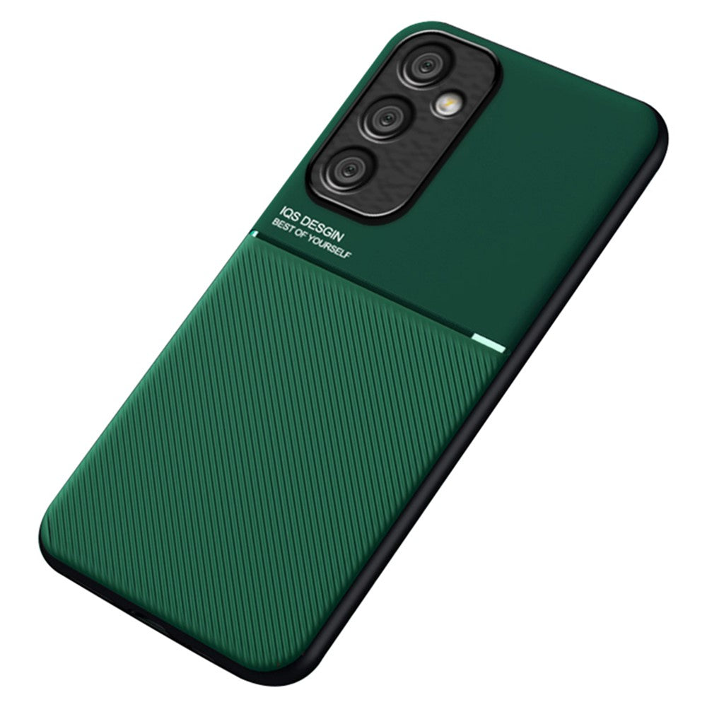 Til Samsung Galaxy A35 5G Telefoncover Ridsefast Bagsideetui med Magnetisk Holder og Metalplade