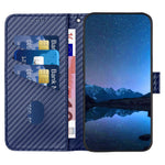 YX0070 För Xiaomi Redmi Note 13 Pro 5G / Poco X6 5G Skal Kolfiberstruktur Läder Plånboksfodral mobilskal