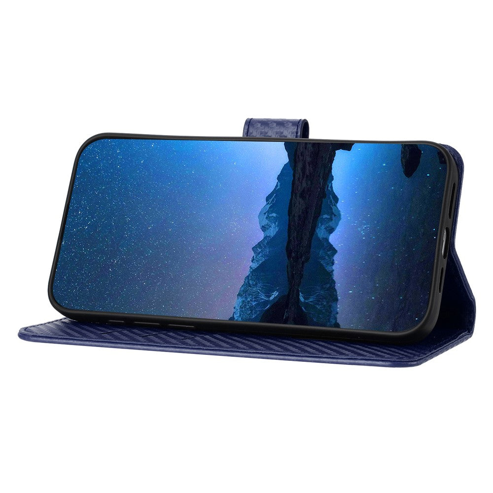YX0070 For Xiaomi Redmi Note 13 Pro 5G / Poco X6 5G Case Carbon Fiber Texture Leather Wallet Stand Phone Cover