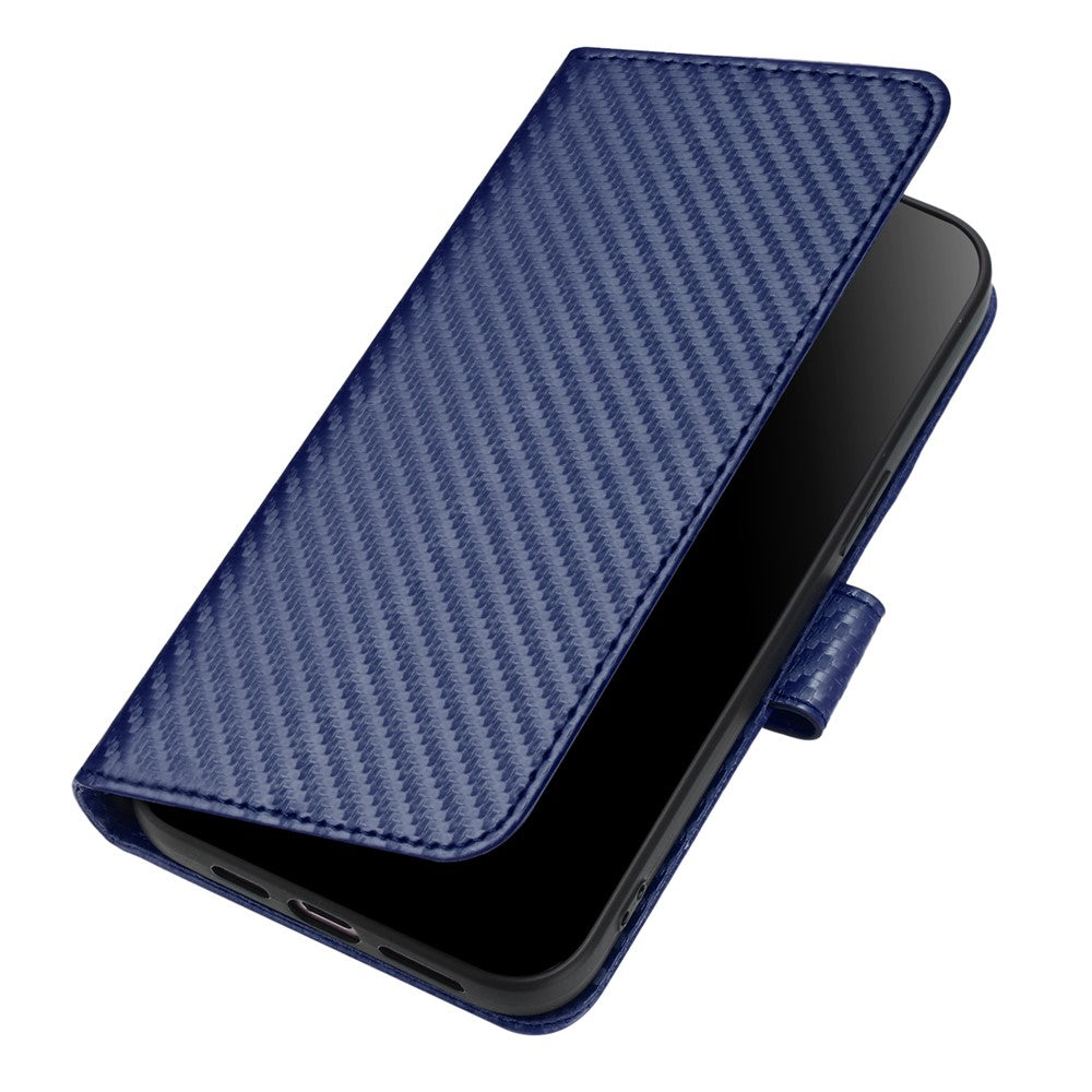 YX0070 For Xiaomi Redmi Note 13 Pro 5G / Poco X6 5G Case Carbon Fiber Texture Leather Wallet Stand Phone Cover