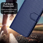 YX0070 For Xiaomi Redmi Note 13 Pro 5G / Poco X6 5G Case Carbon Fiber Texture Leather Wallet Stand Phone Cover
