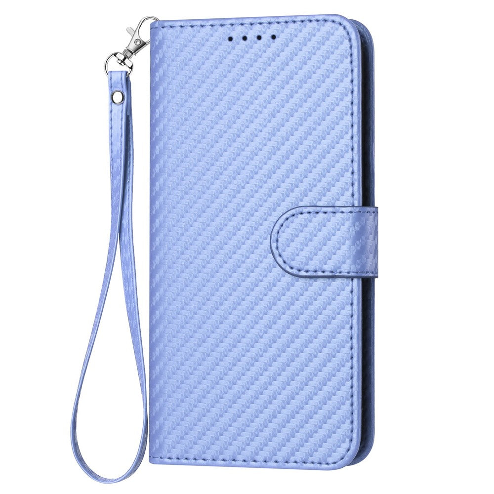 YX0070 For Xiaomi Redmi Note 13 5G Case TPU+PU Leather Phone Protective Shell Carbon Fiber Texture