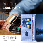 YX0070 For Xiaomi Redmi Note 13 5G Case TPU+PU Leather Phone Protective Shell Carbon Fiber Texture