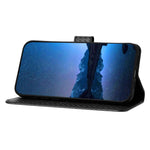 YX0070 För Samsung Galaxy A24 4G (162,1 x 77,6 x 8,3 mm) mobilskal Kolfiberstruktur Läder Plånboksfodral