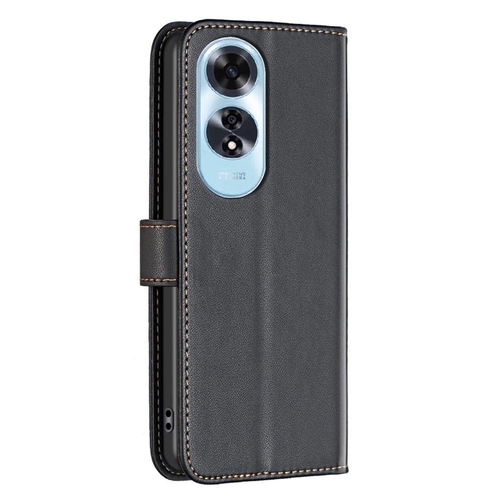 BINFEN COLOR BF17 For Oppo A60 4G Case Leather Wallet Cover Mobile Accessories