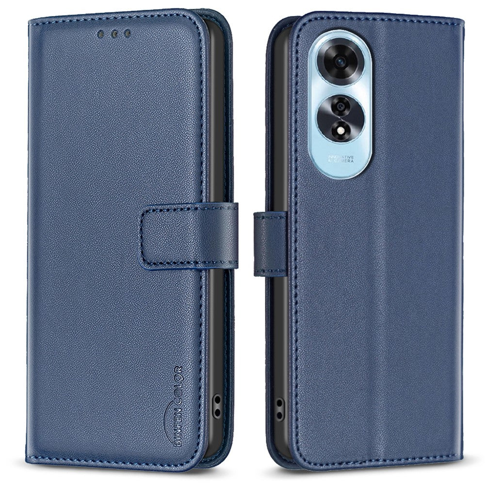 BINFEN COLOR BF17 For Oppo A60 4G Case Leather Wallet Cover Mobile Accessories