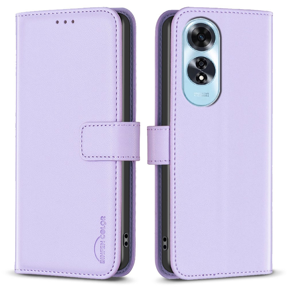 BINFEN COLOR BF17 For Oppo A60 4G Case Leather Wallet Cover Mobile Accessories