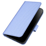 YX0070 For iPhone 15 Pro Multifunction Wallet Phone Case Carbon Fiber Texture PU Leather Phone Stand Cover