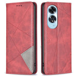 For Oppo A60 4G Case Shockproof PU Leather Rhombus Phone Cover with Card Slots