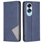 For Oppo A60 4G Case Shockproof PU Leather Rhombus Phone Cover with Card Slots