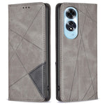 For Oppo A60 4G Case Shockproof PU Leather Rhombus Phone Cover with Card Slots