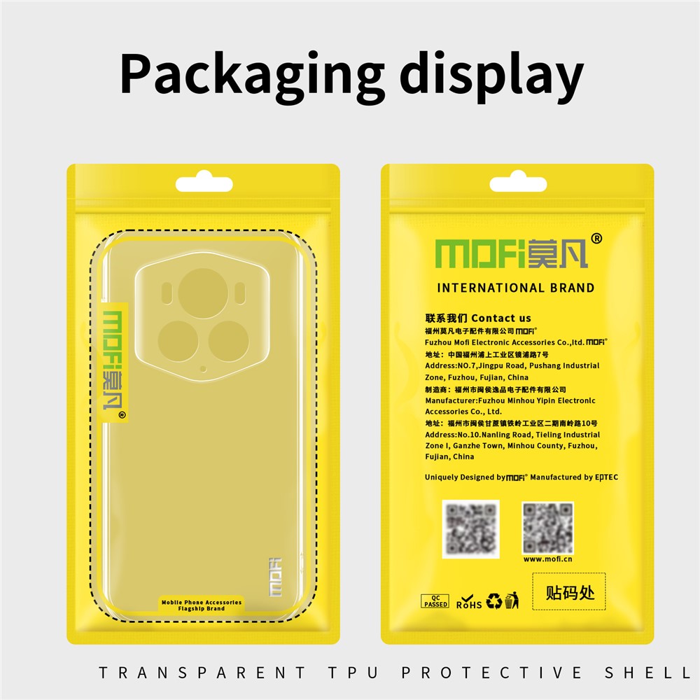 MOFI For Honor Magic6 RSR Porsche Design 5G Clear Cover Slim Fit Flexible TPU Phone Case