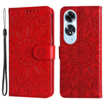 For Oppo A60 4G Case Sunflower Leather Flip Cover Card Holder Stand Cell Accessories