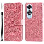For Oppo A60 4G Case Sunflower Leather Flip Cover Card Holder Stand Cell Accessories
