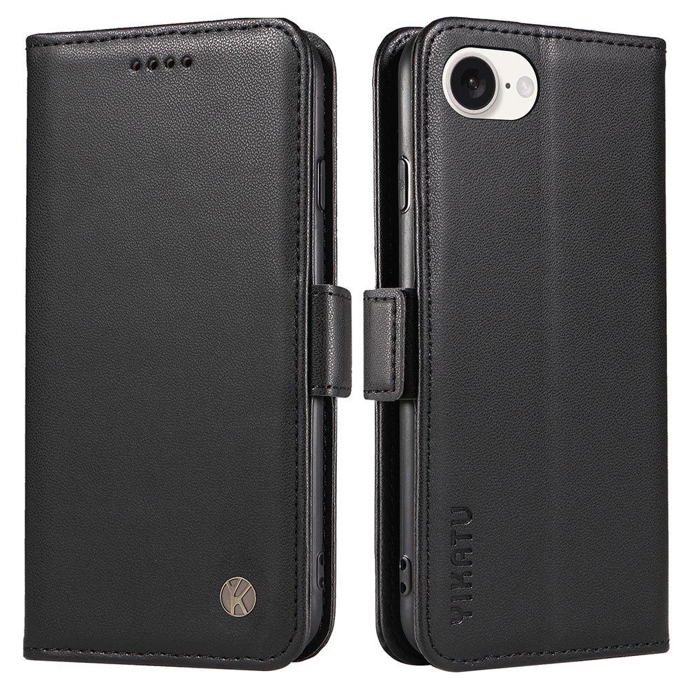 YIKATU YK-003 For iPhone 17e / 16e Case Leather Wallet Phone Cover Mobile Accessories