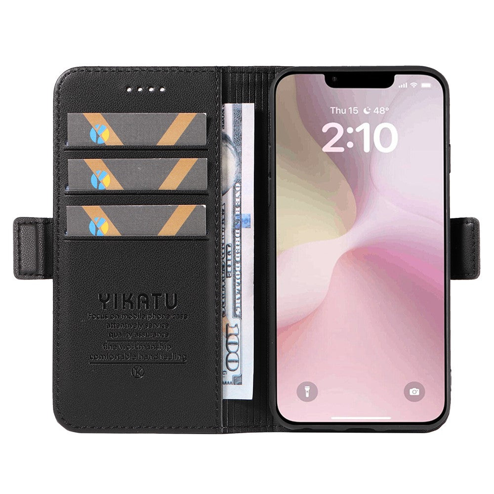 YIKATU YK-003 For iPhone 17e / 16e Case Leather Wallet Phone Cover Mobile Accessories